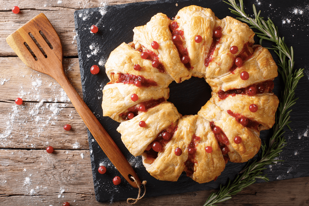 Cranberry en brie krans