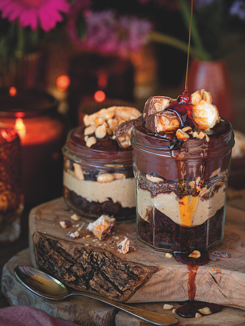 Snickers-trifle