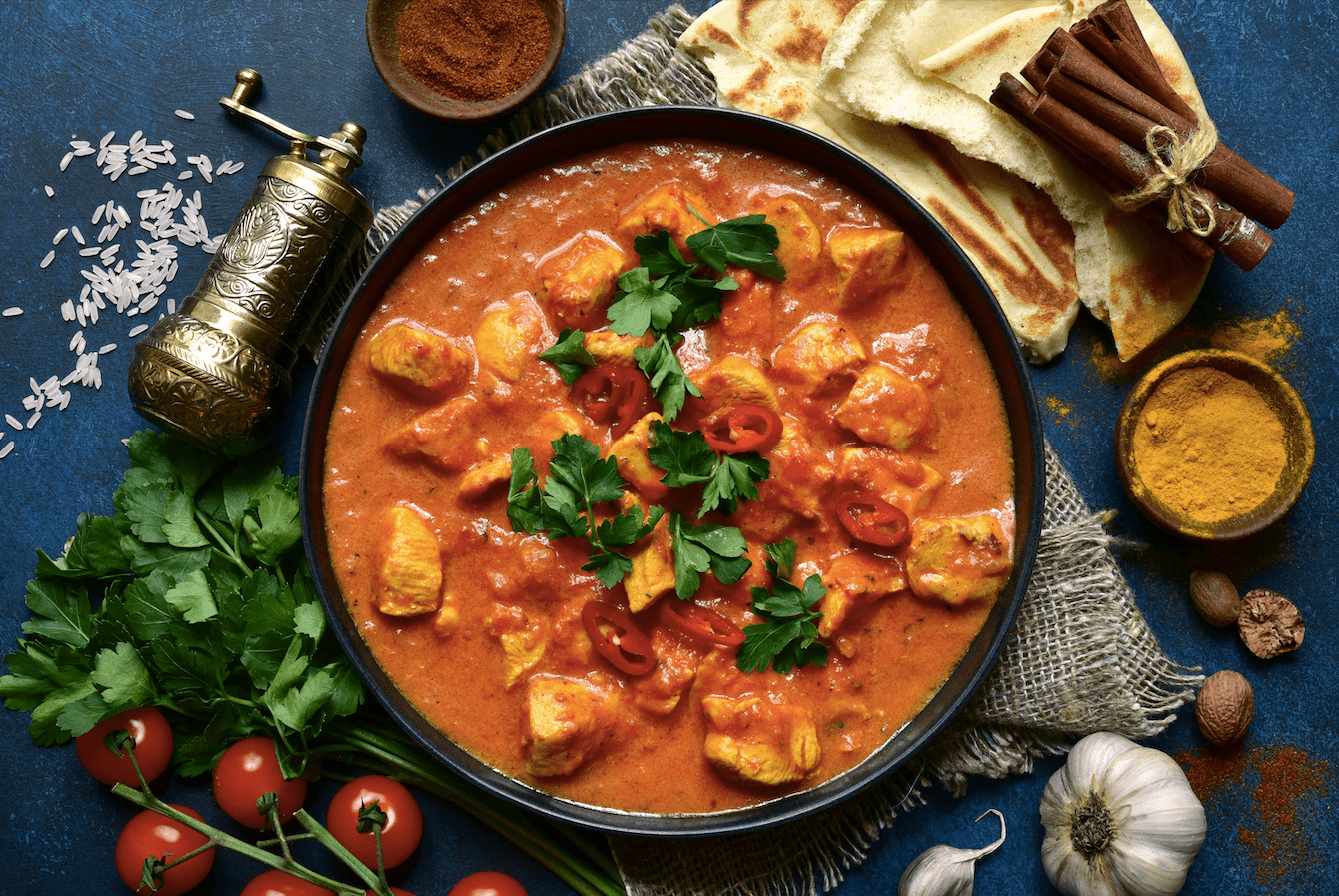 Leftover kalkoen tikka masala