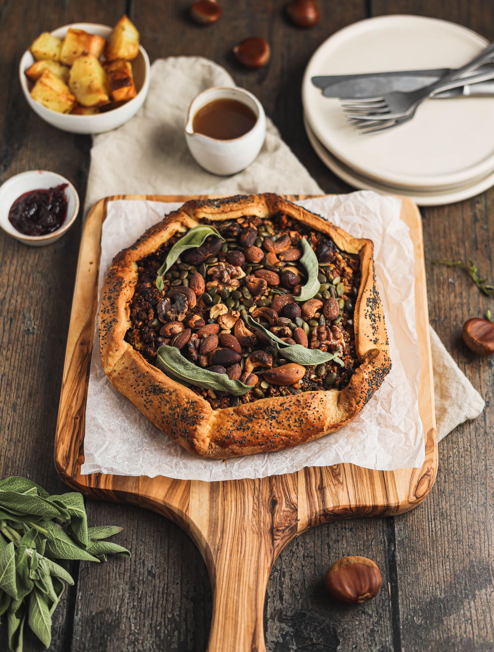 Vegan noten galette