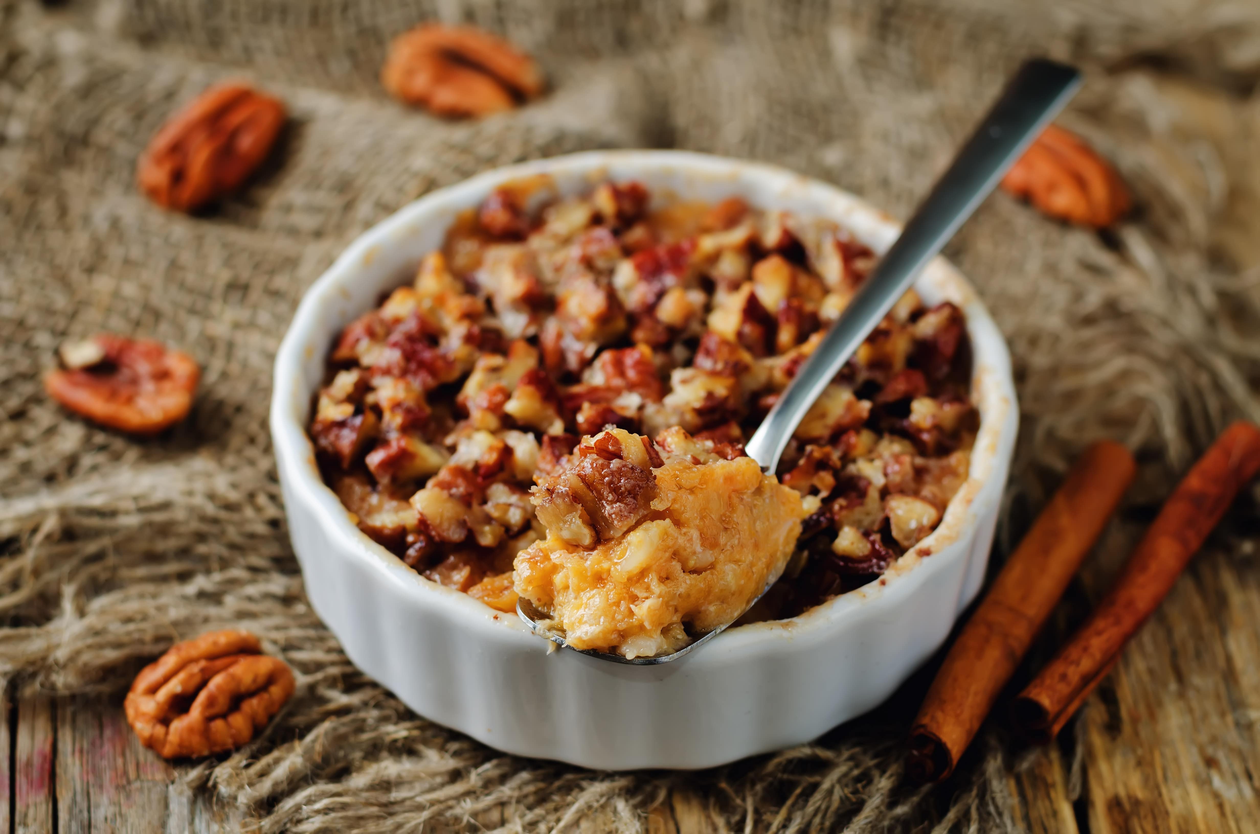 Oatmeal van zoete aardappel