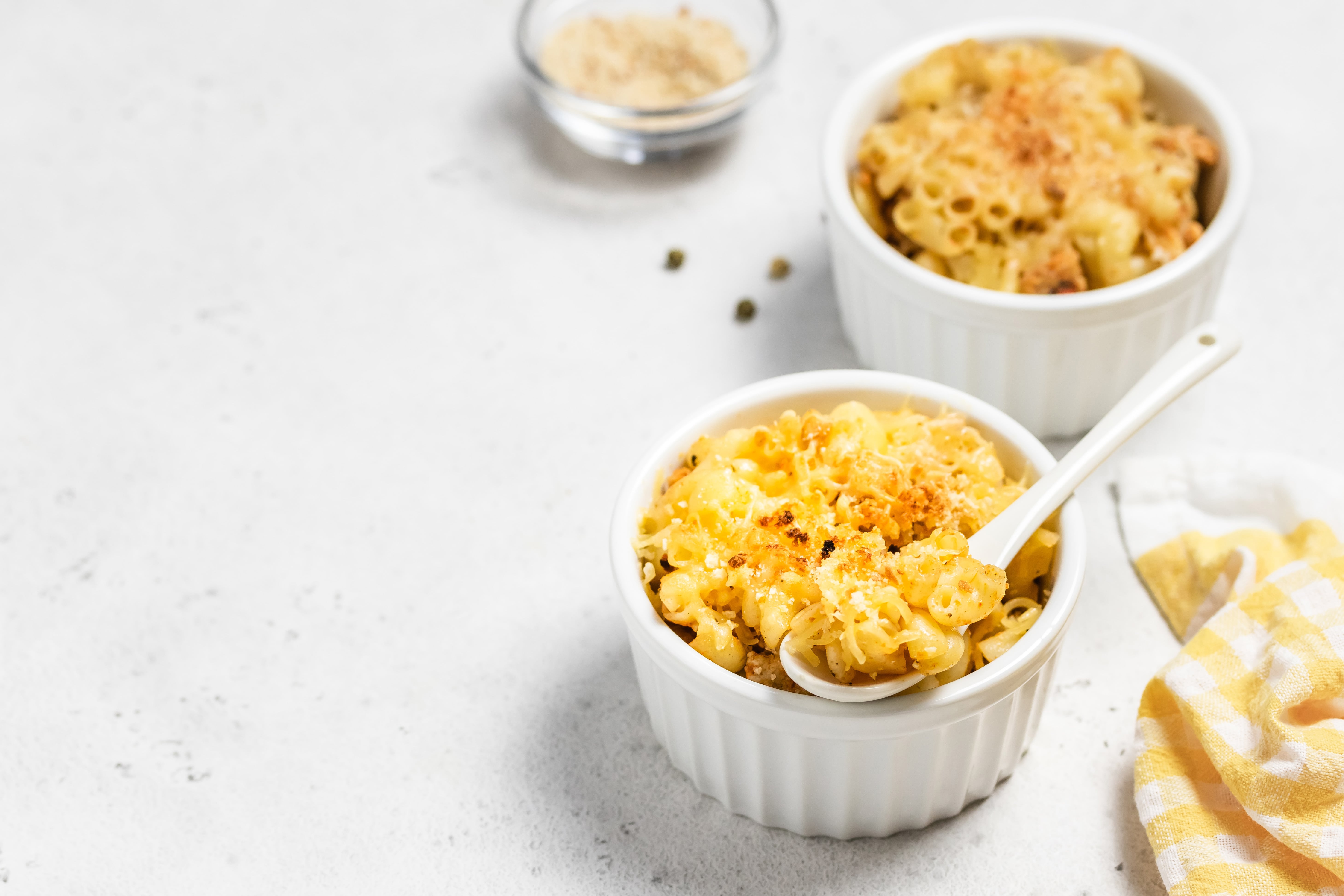 Macaroni met ham en kaas