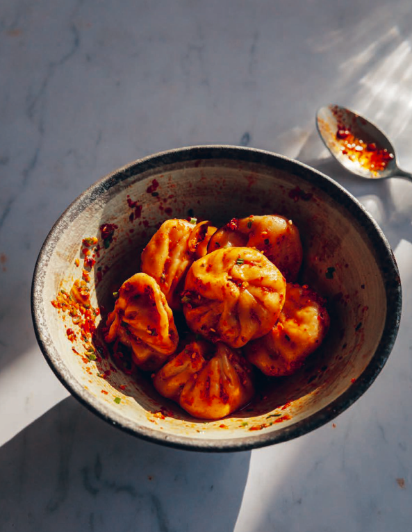 Mapo tofu dumplings