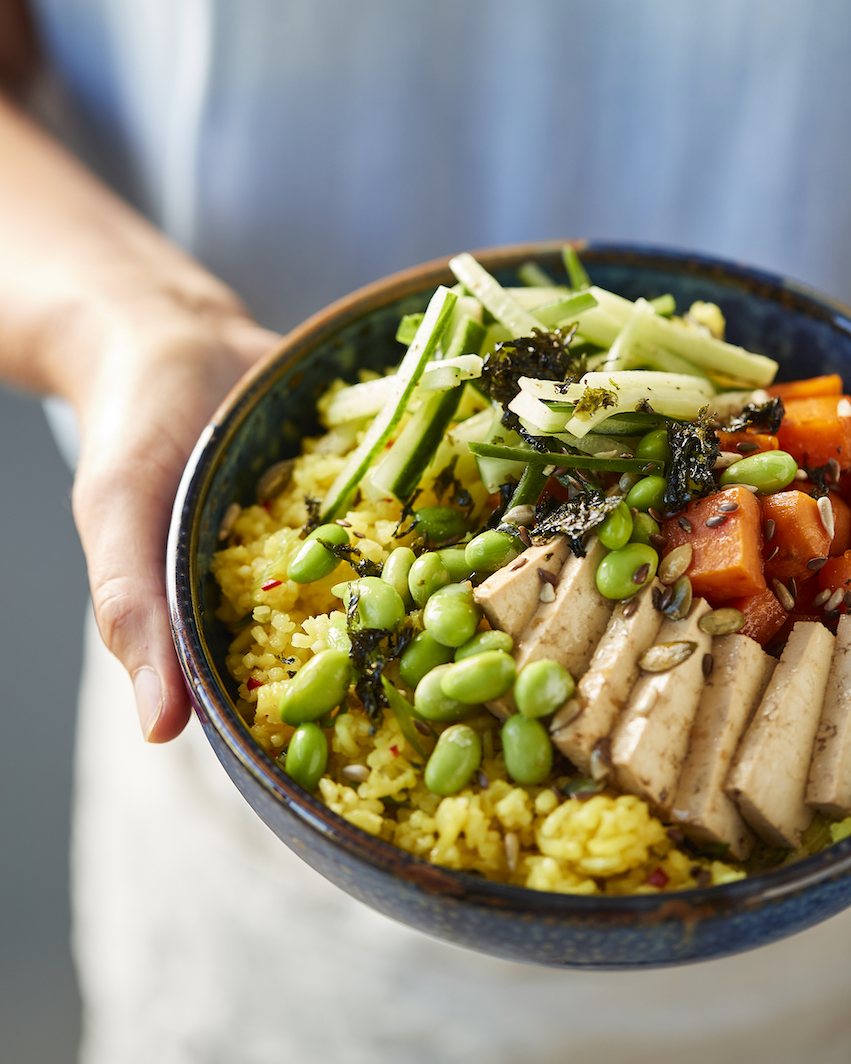 Poké bowl met tofu