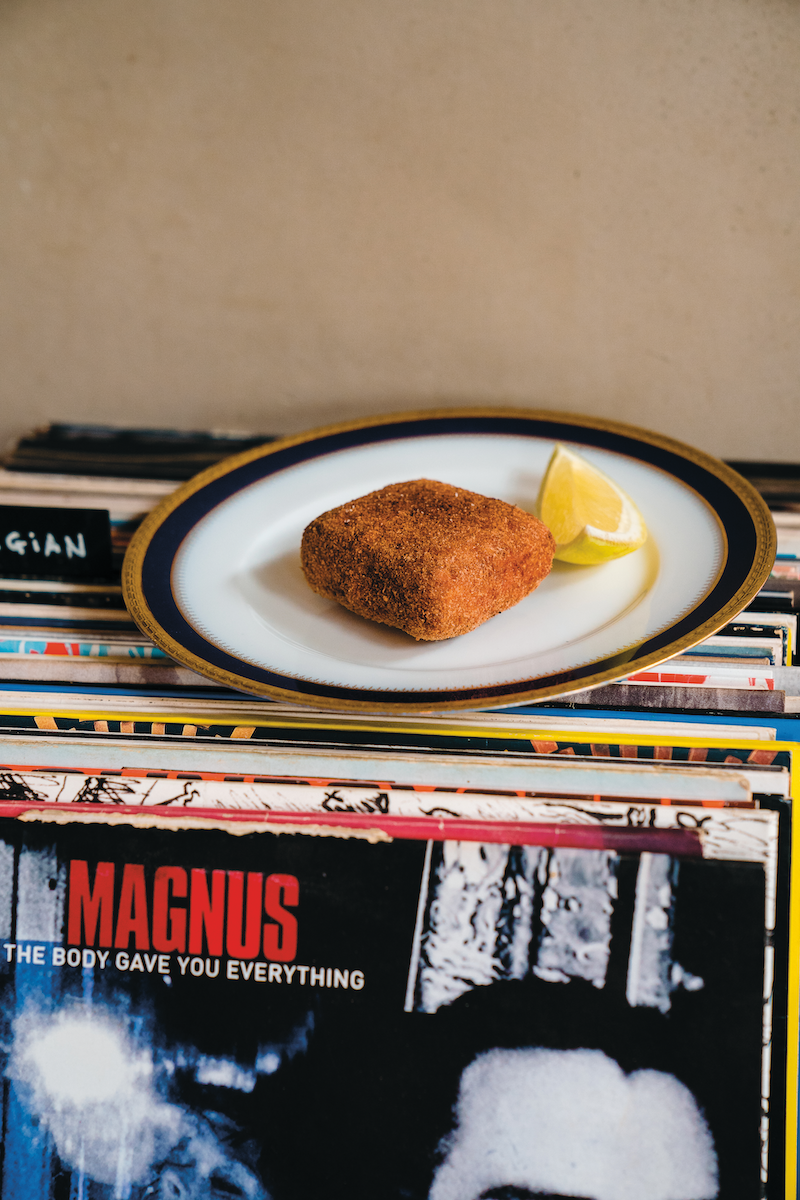 De signature garnaalkroket van Kobe Desramaults