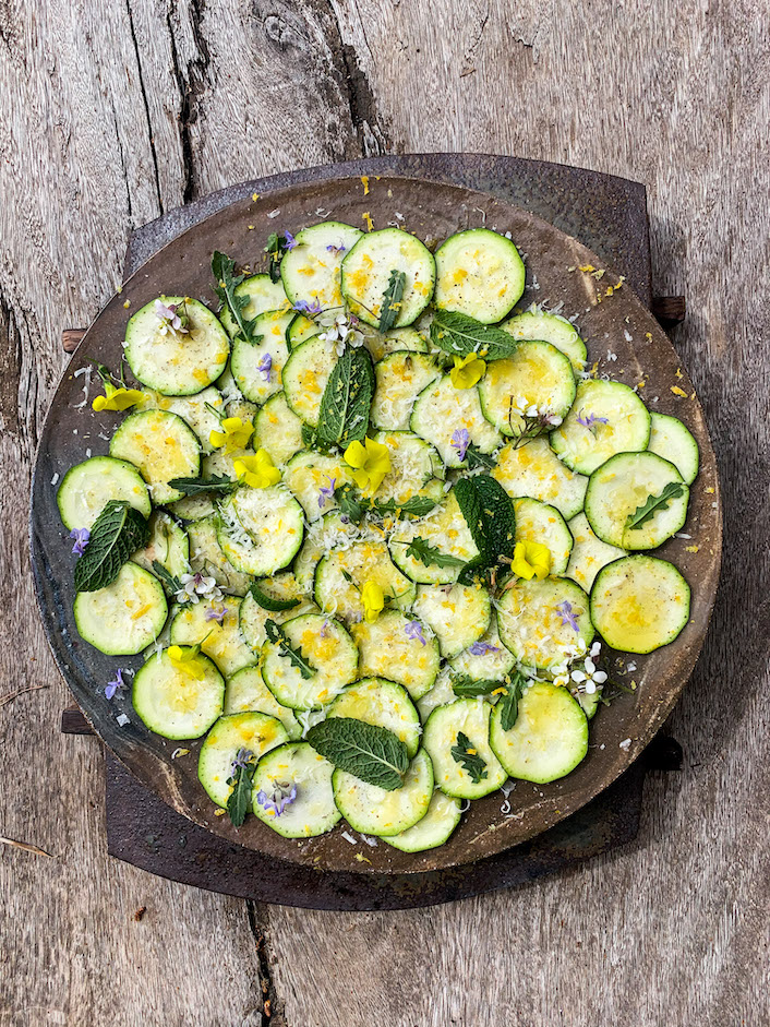 Carpaccio van courgette