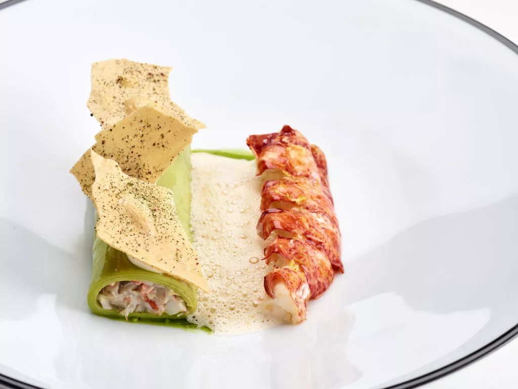 Kreeft en oude Belgische kaas