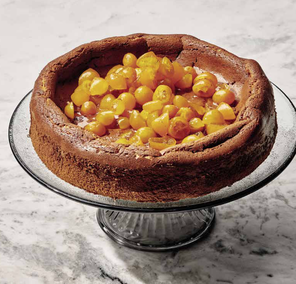 Ricottataart met kumquatmarmelade