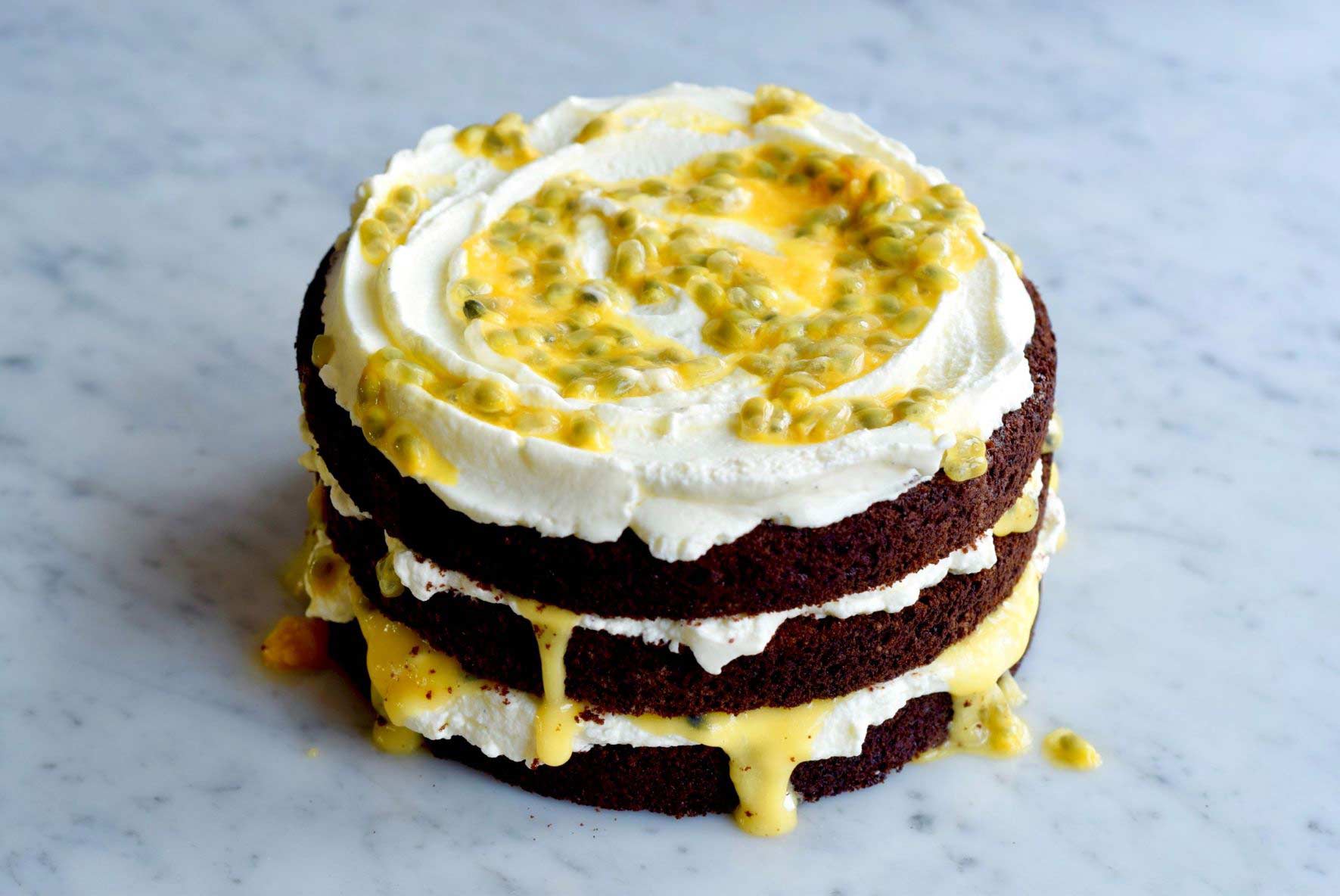 Chocolade & passievruchttaart