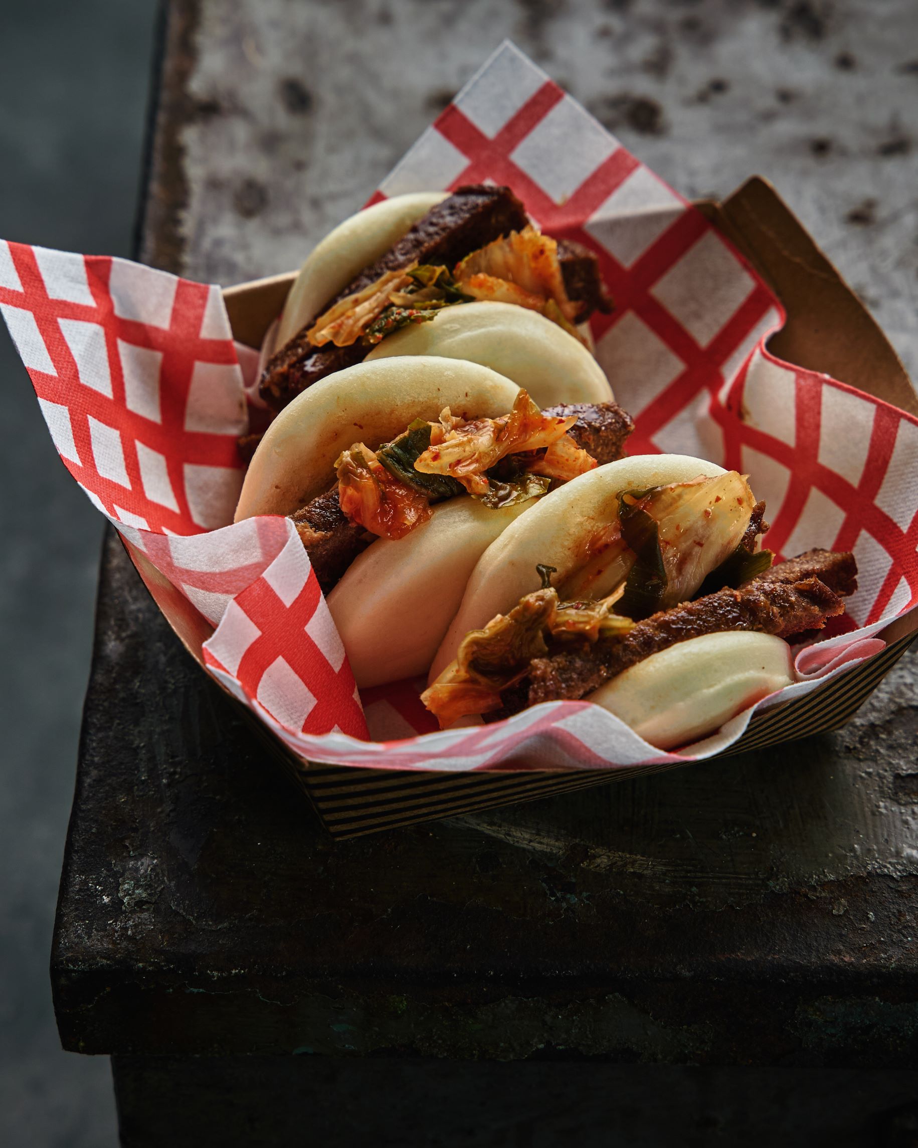 Vegan Korean beef bao’s
