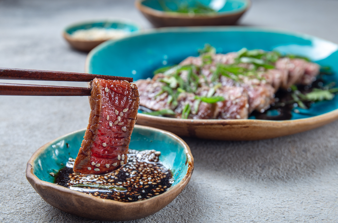 Tataki van dry-aged beef