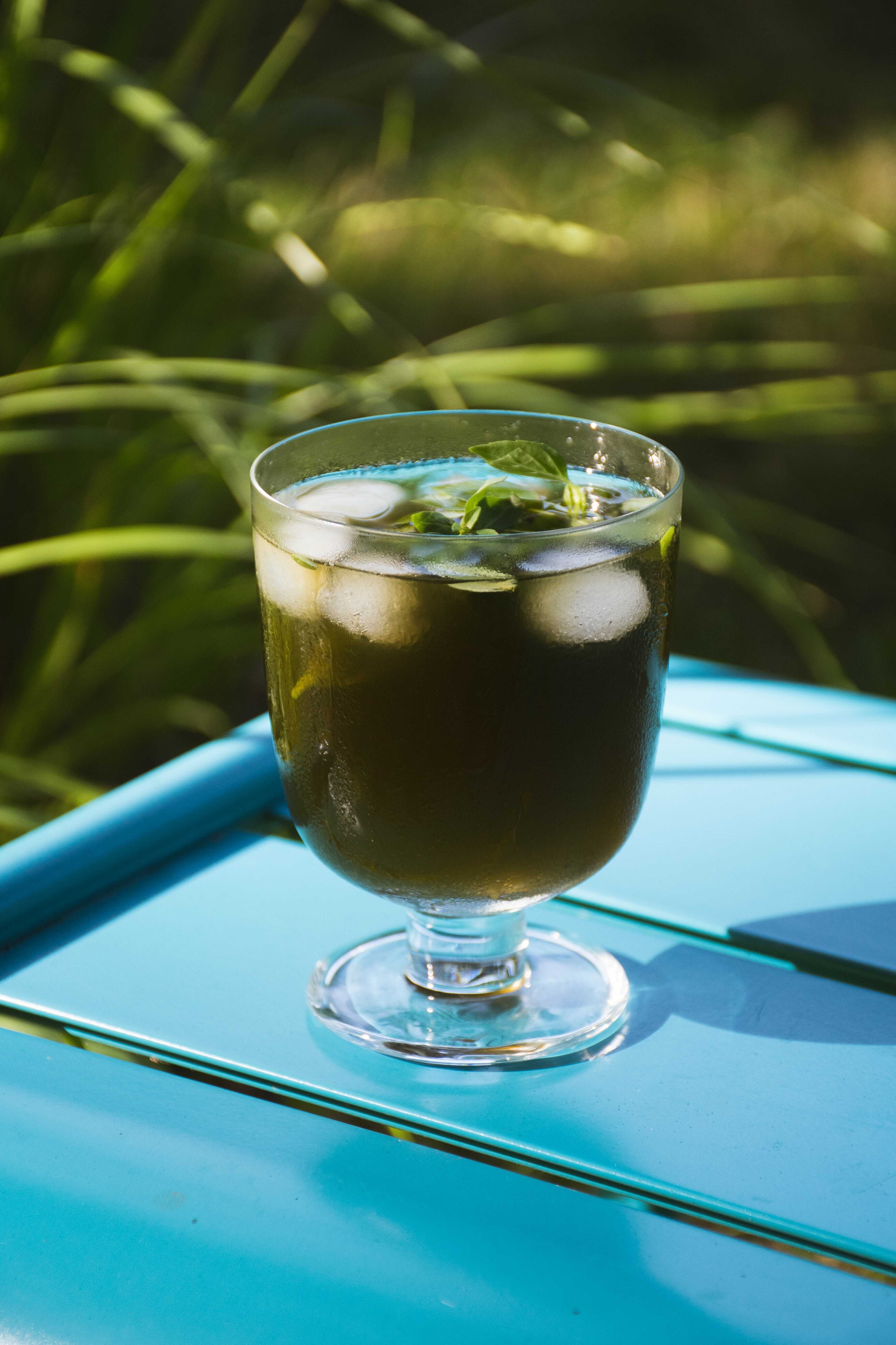 Mezcal basil smash