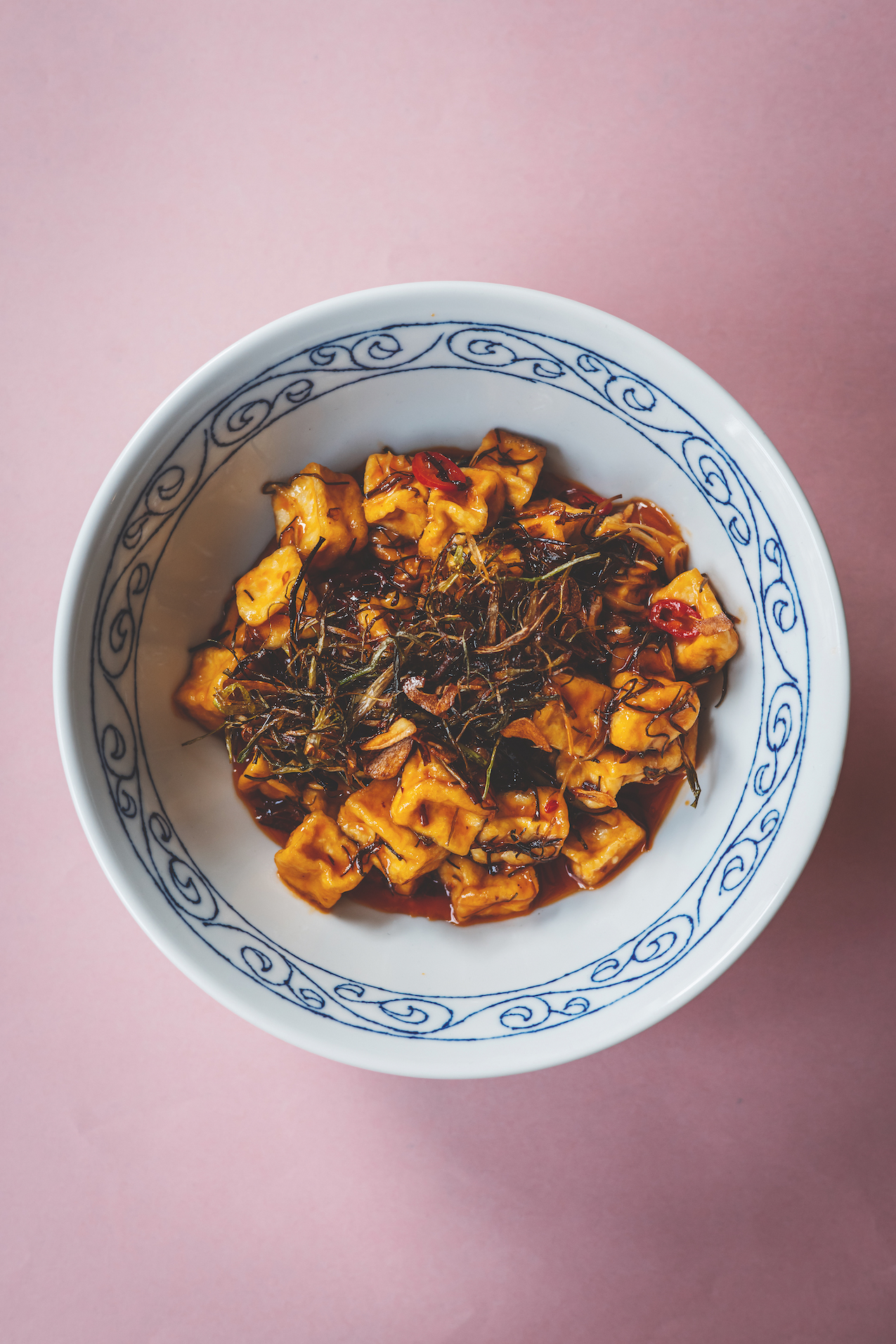 Koreaanse sticky tofu