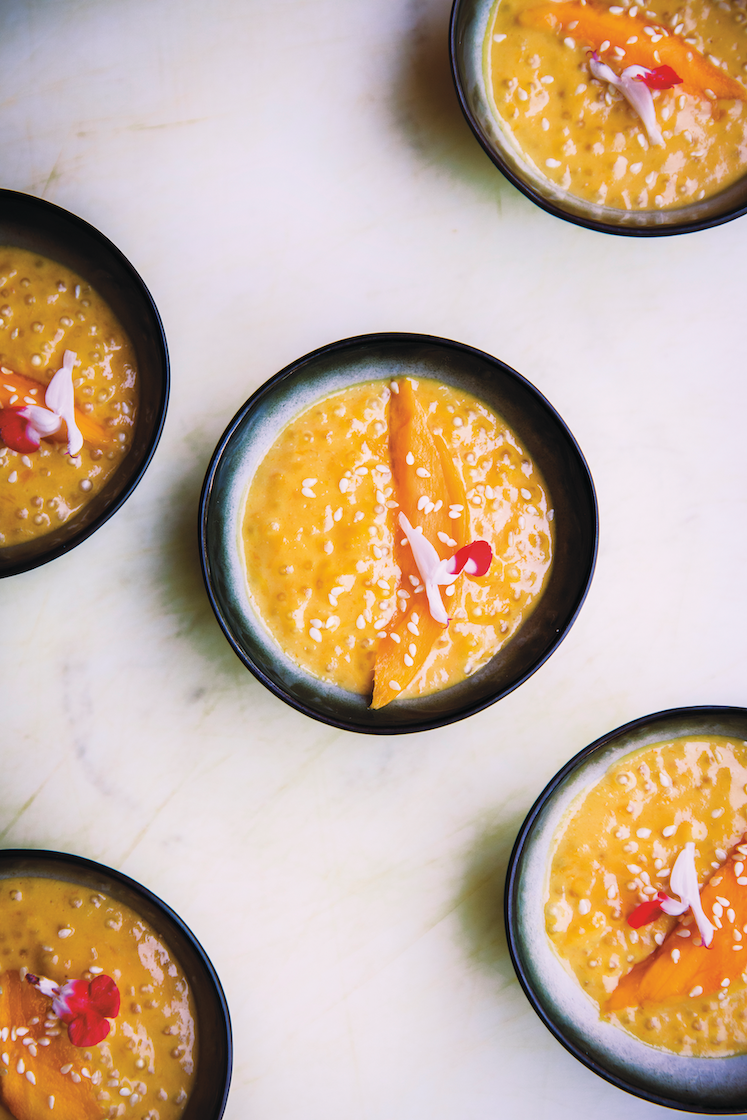 Mango-tapiocapudding