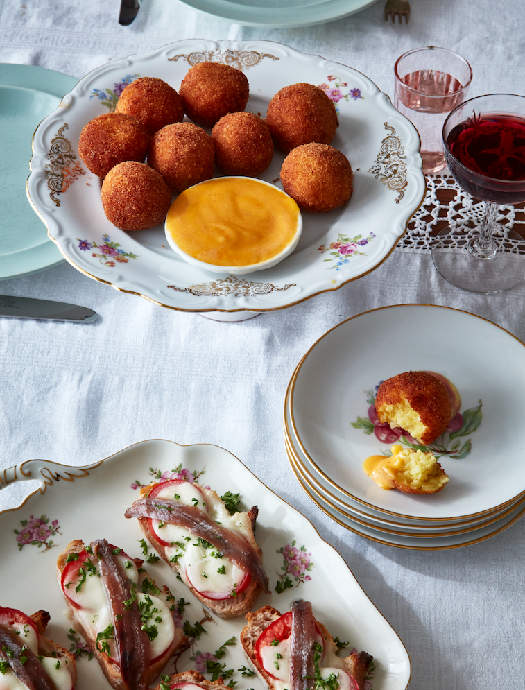 Arancini met saffraanmayonaise
