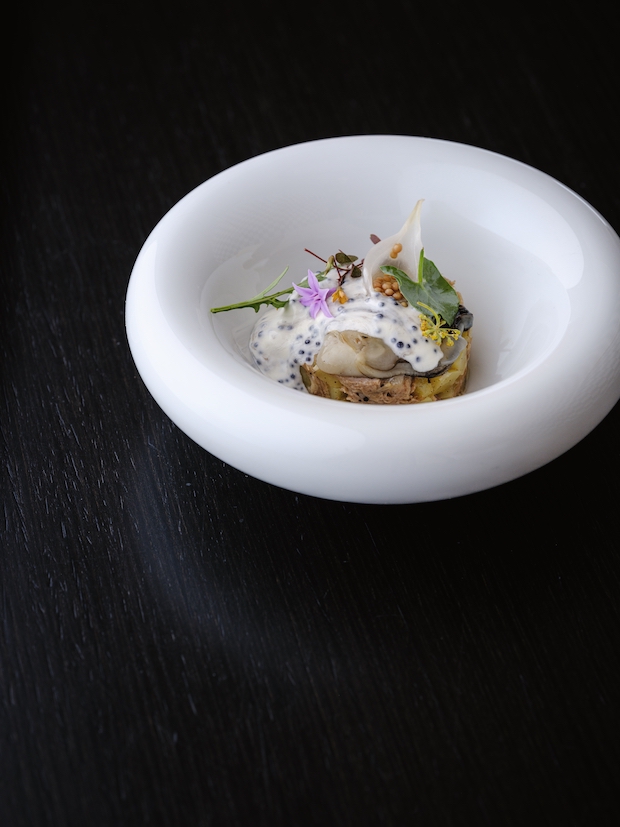 Kop, oester, vanille en kaviaar