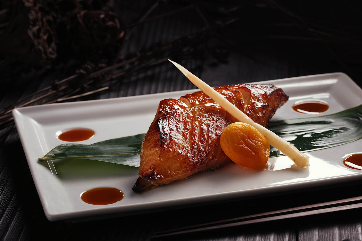 Zwarte kabeljauw met miso