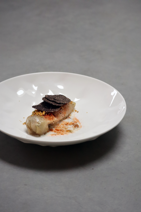 Sarmi gevuld met Iberico en truffel