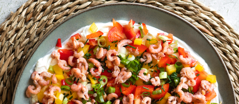 Apéritif : trempette aux crevettes