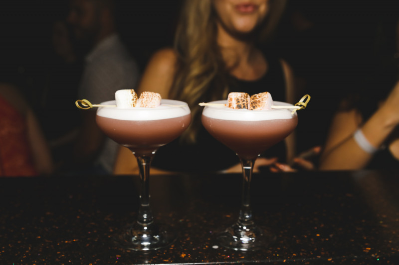 Martini au chocolat et à la guimauve