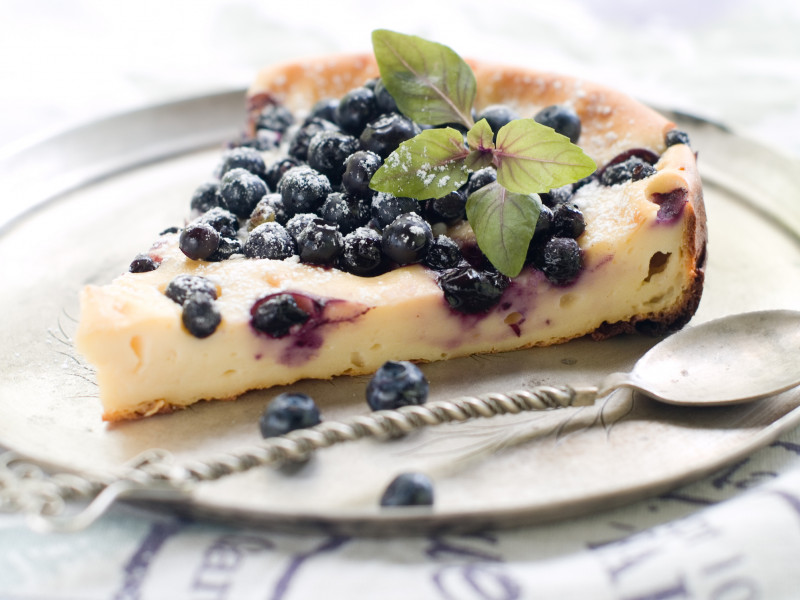 Gâteau au yaourt et aux myrtilles