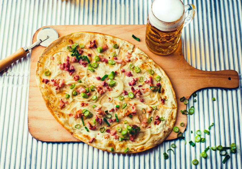 Flammkuchen au bacon