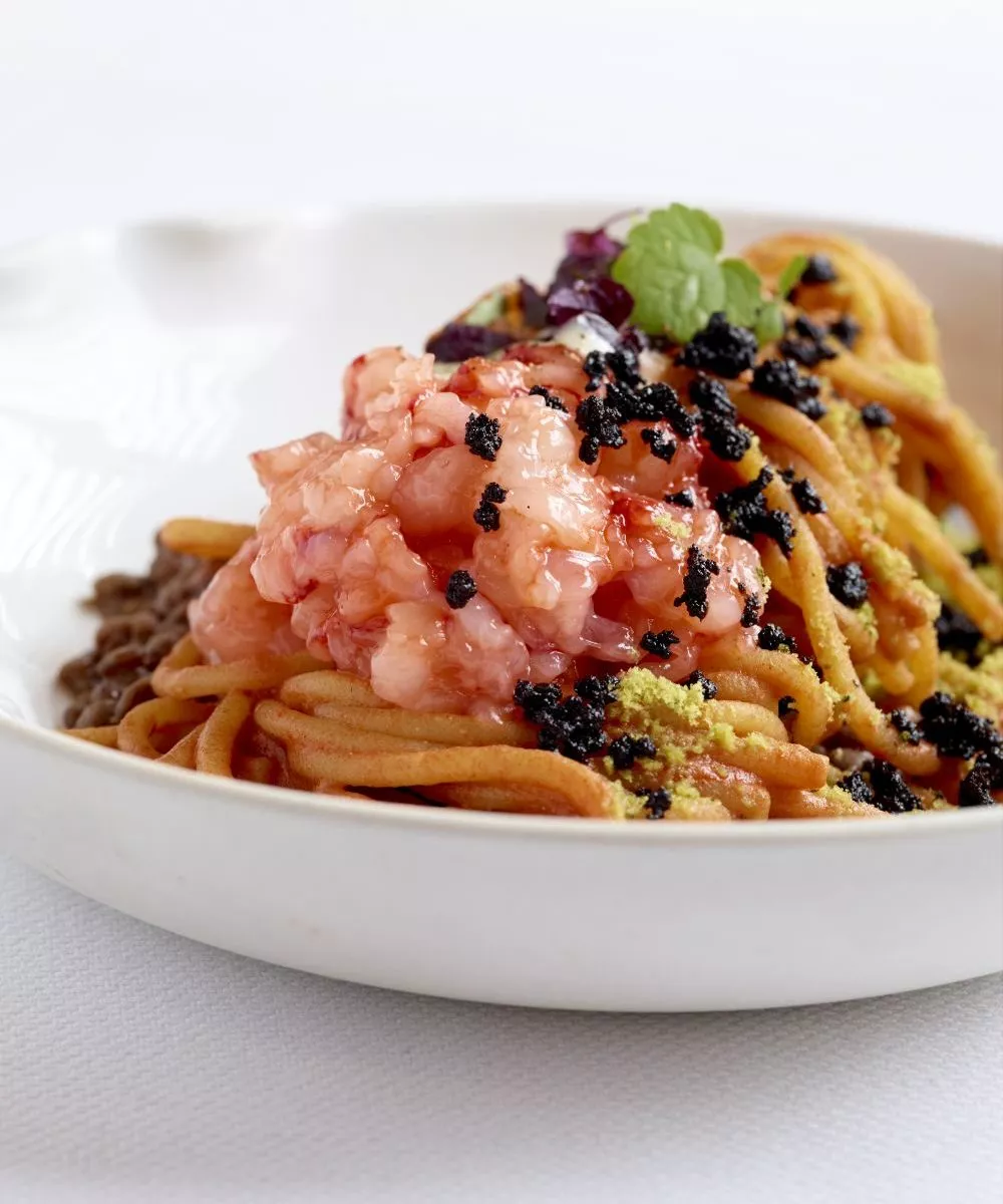 Bigoli met gamba’s