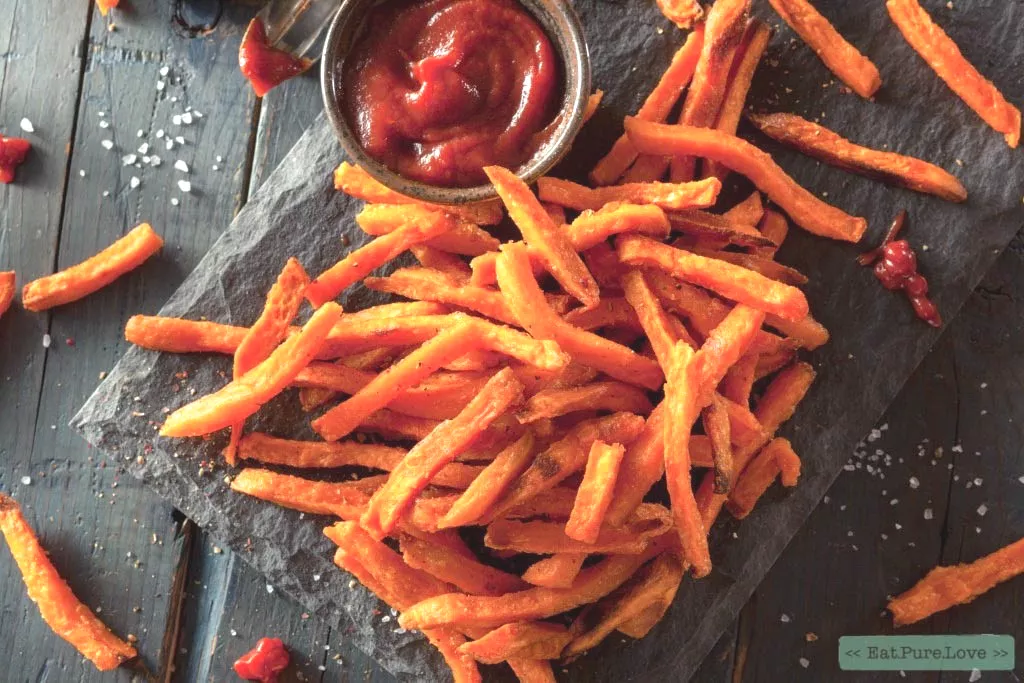 Zoete aardappel frieten