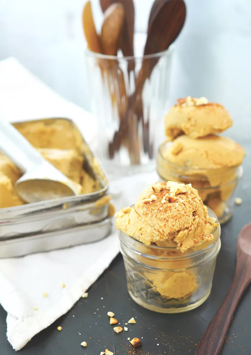 Vegan pompoenijs