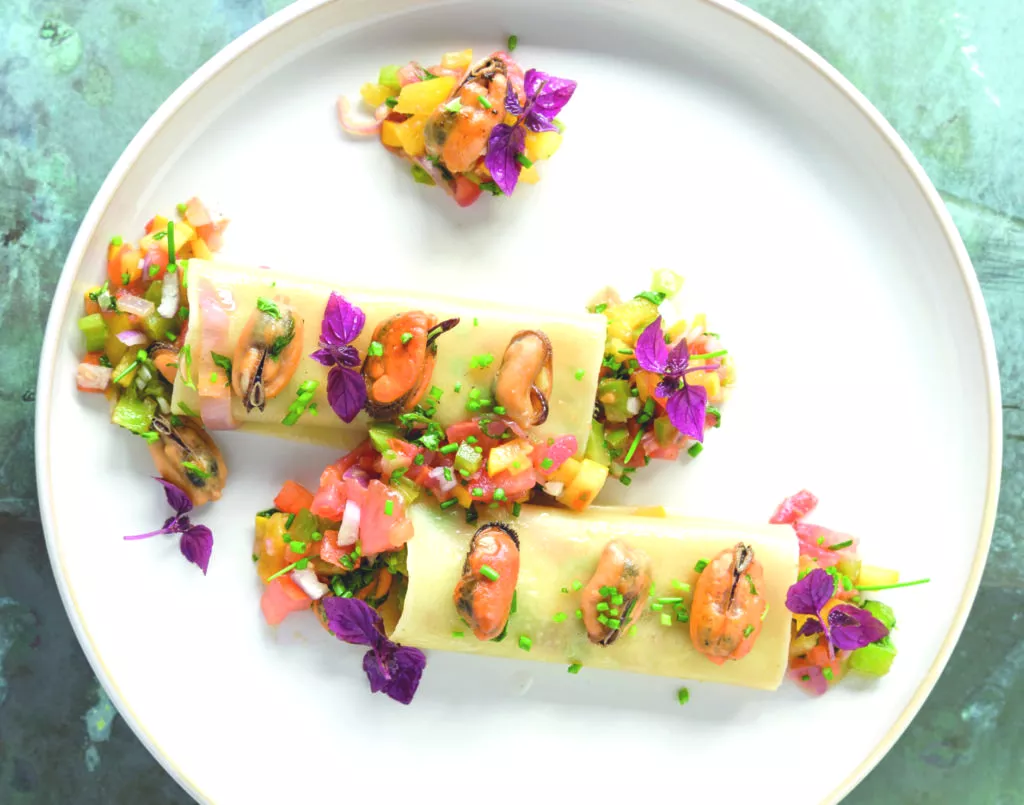 Cannelloni van mosselen