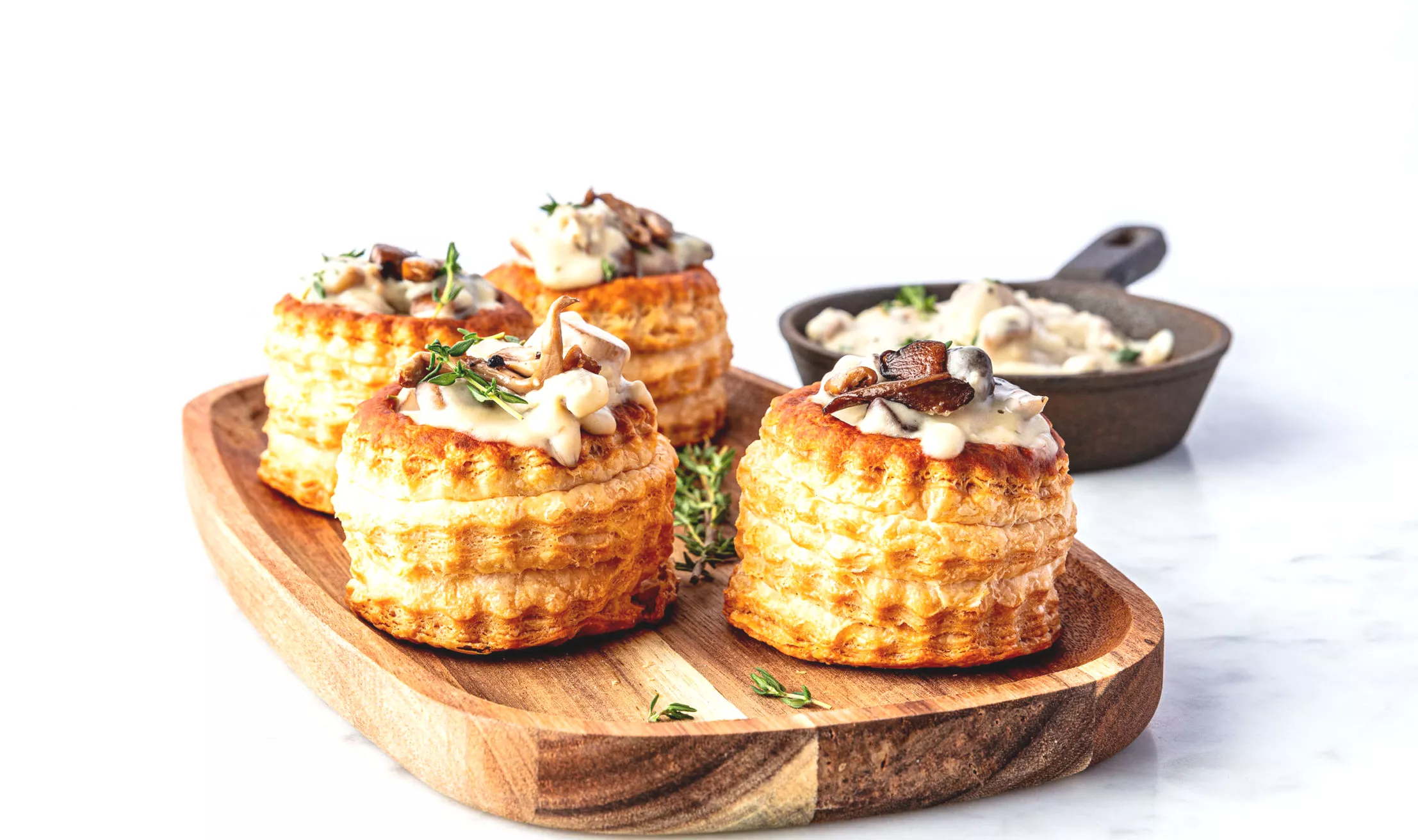 Pasteitjes met paddenstoelenragout