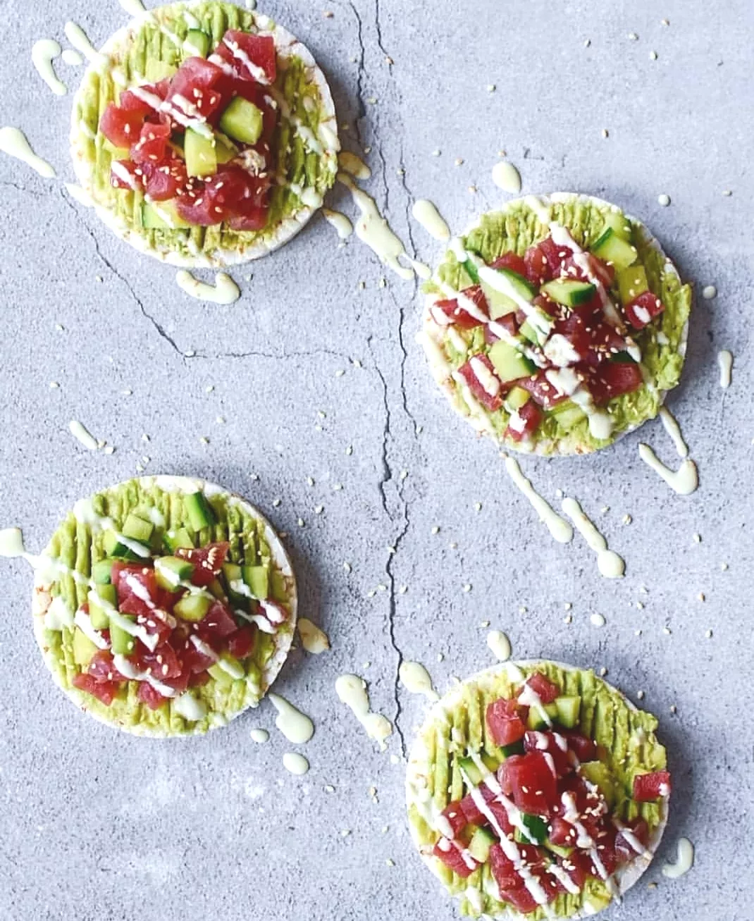 Poké rijstwafel