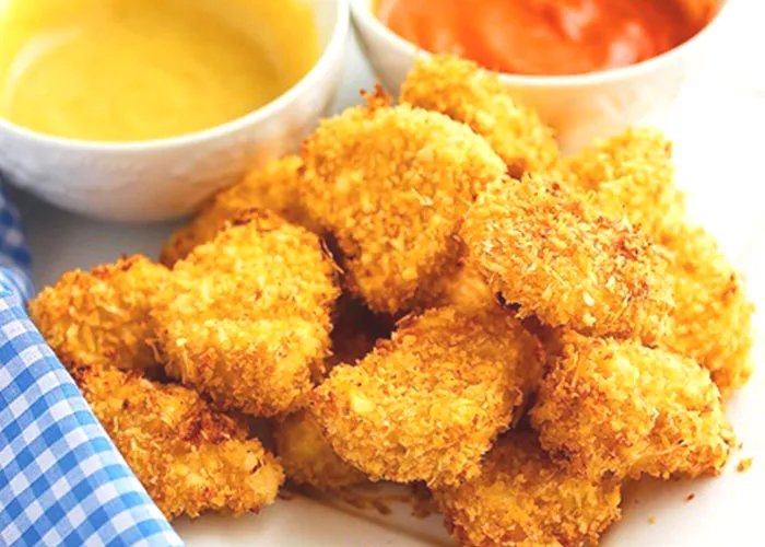 Kipnuggets met een currydip