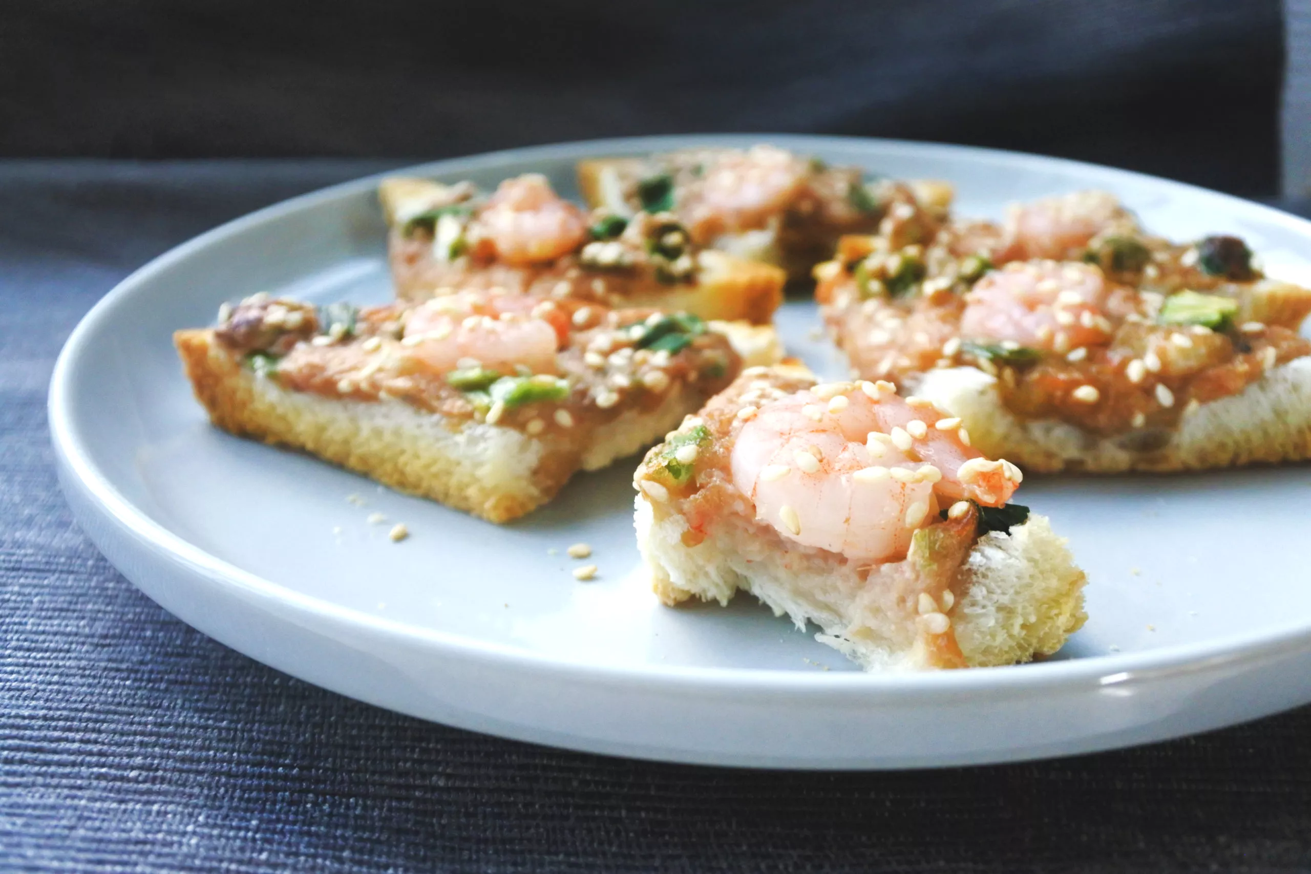 Aziatische garnalentoast