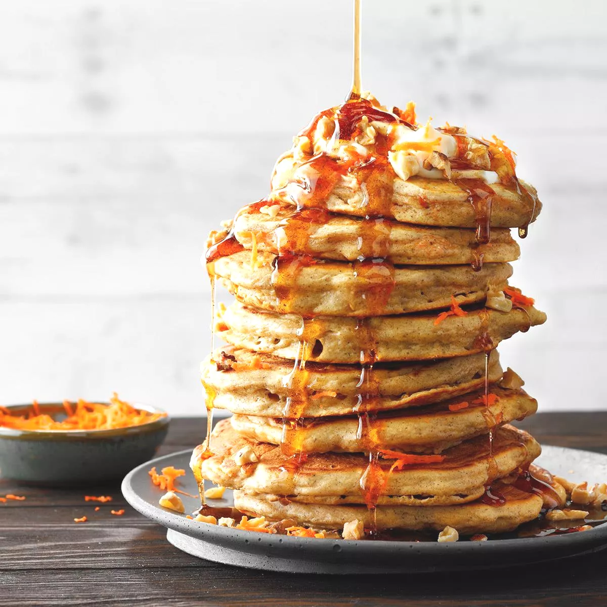 Carrot cake pancakes
