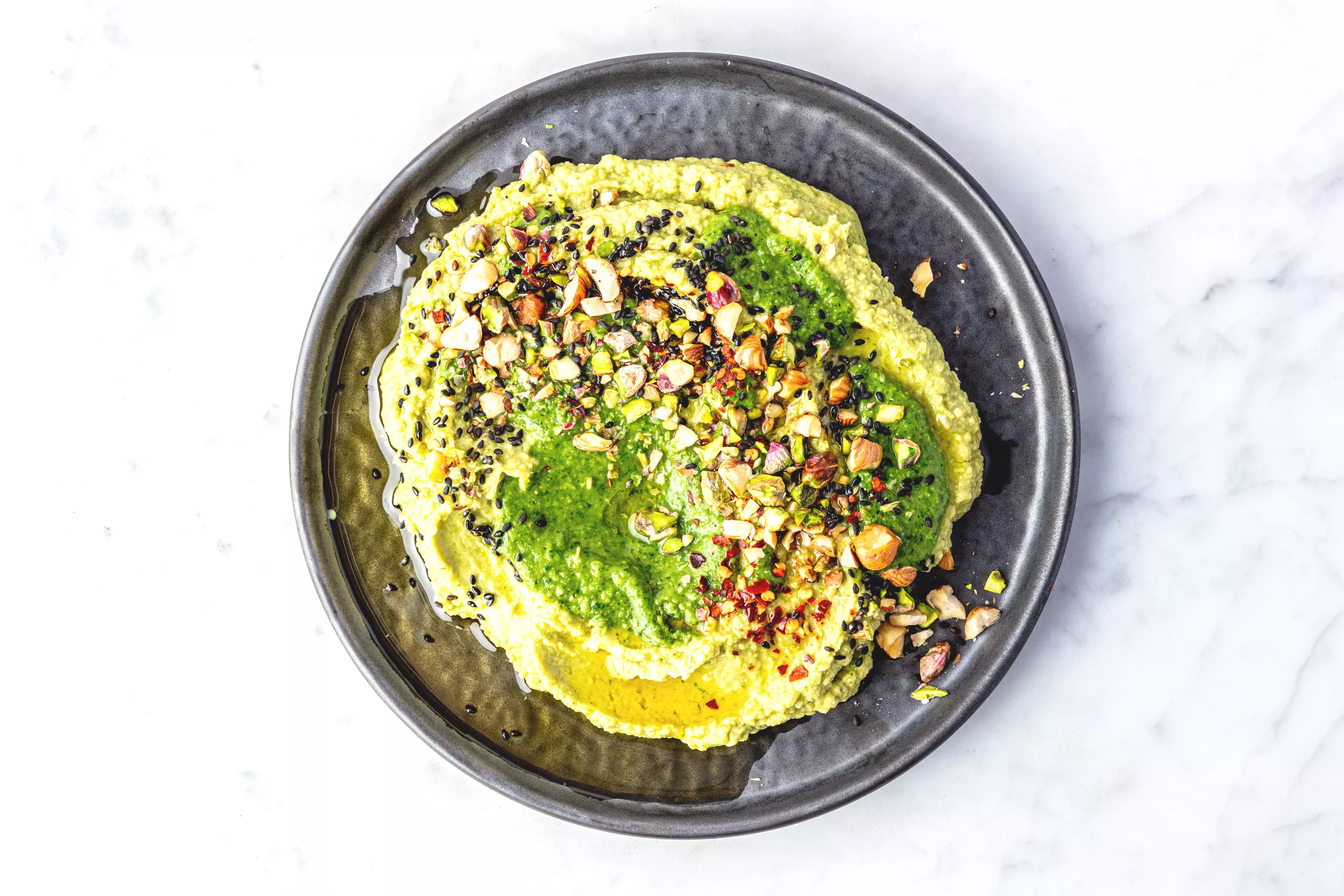 Hummus-pesto