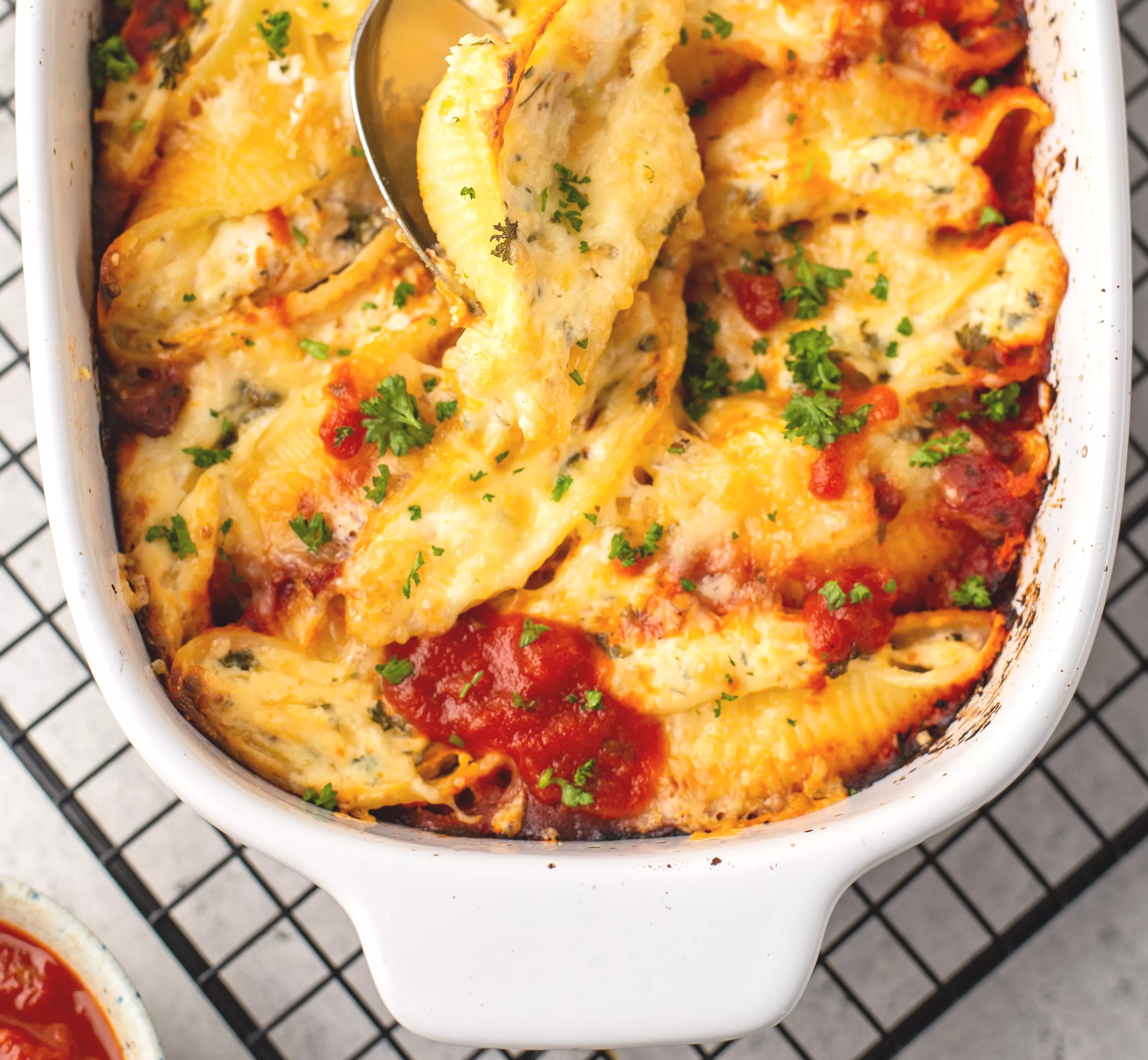 Pastaschelpen met ricotta