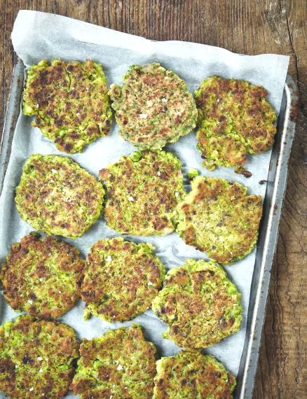 Fritters van erwten & limabonen