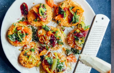 Knolselderij- biefstuk met citrus en mierikswortel