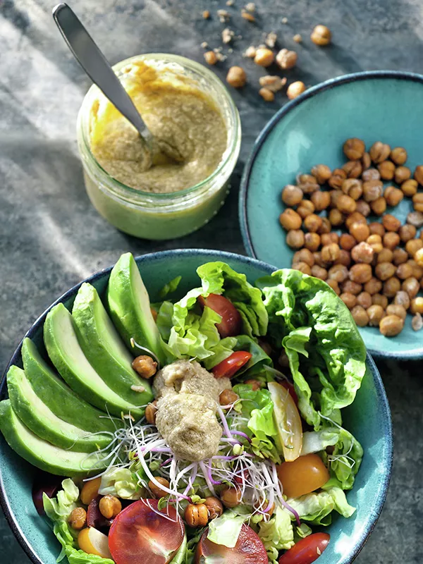 Vegan caesar salade