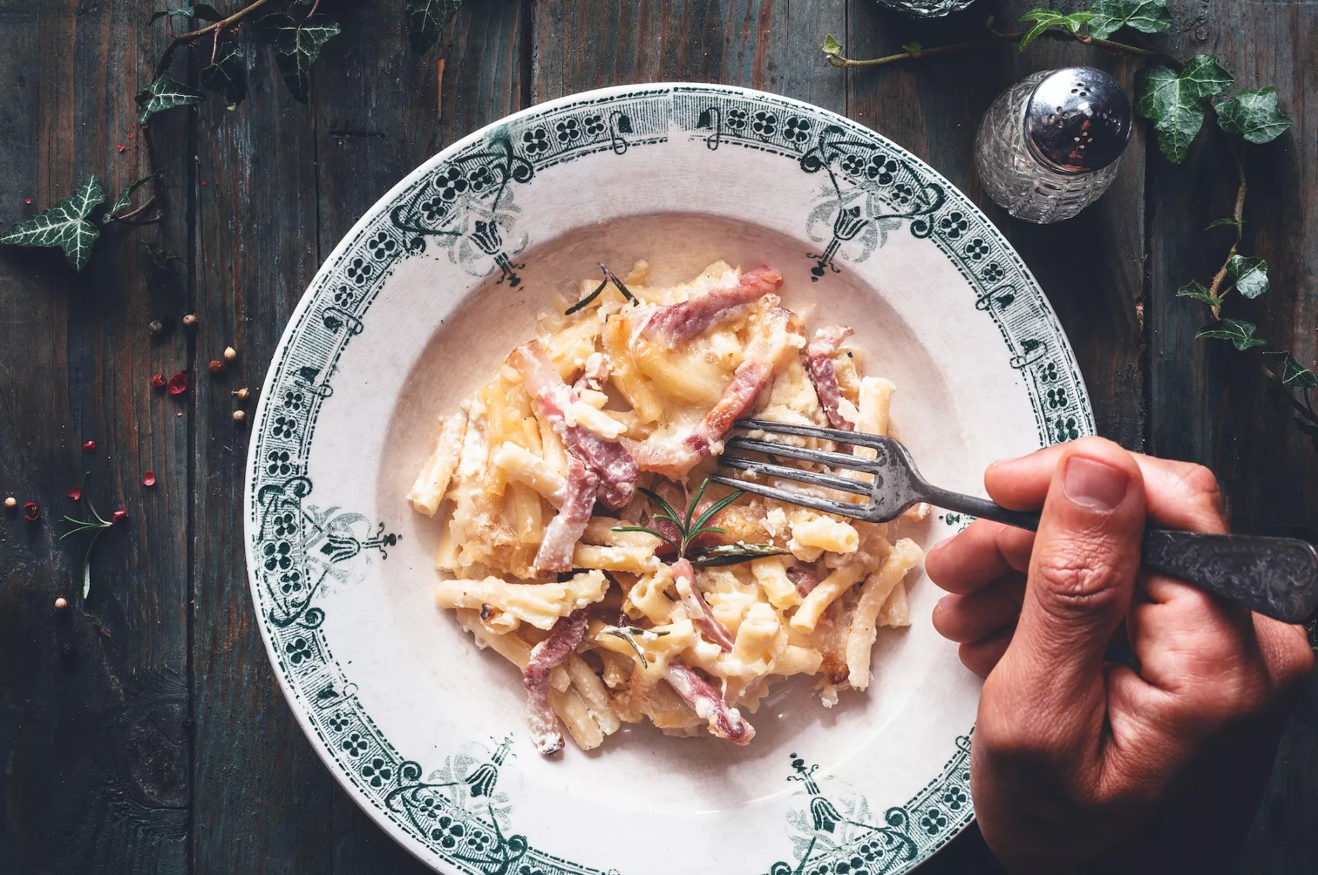 Mac & cheese met spek