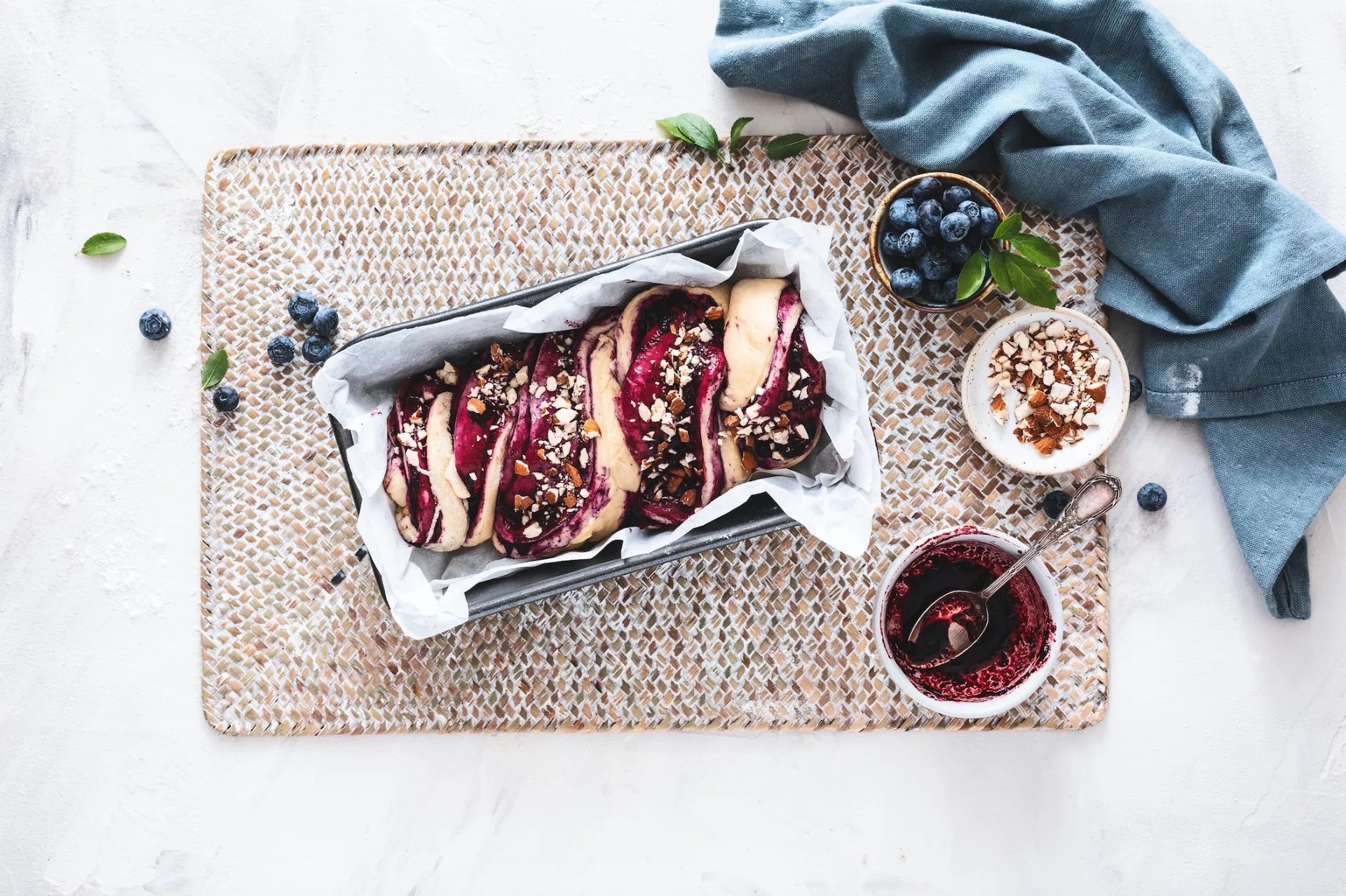 Blueberry Babka