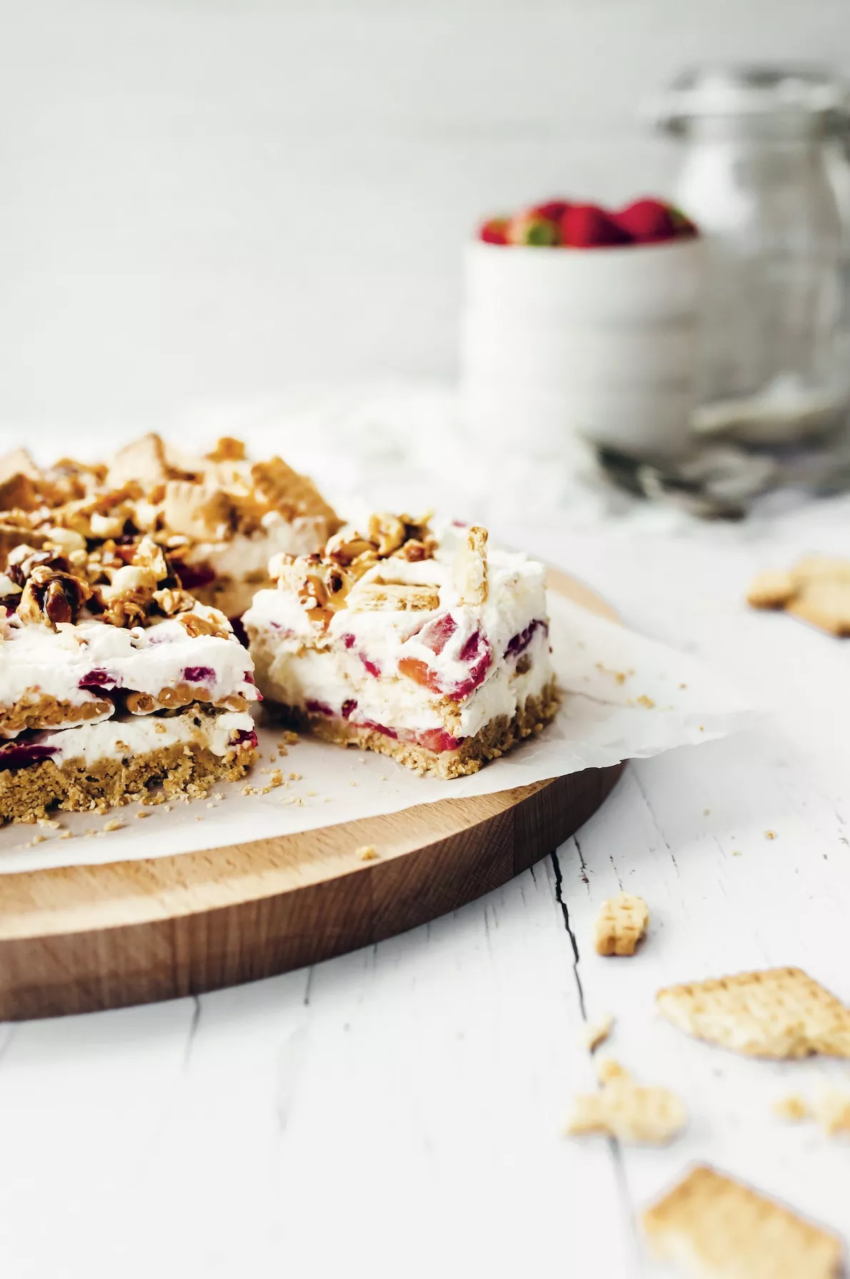 Aardbeienlasagne