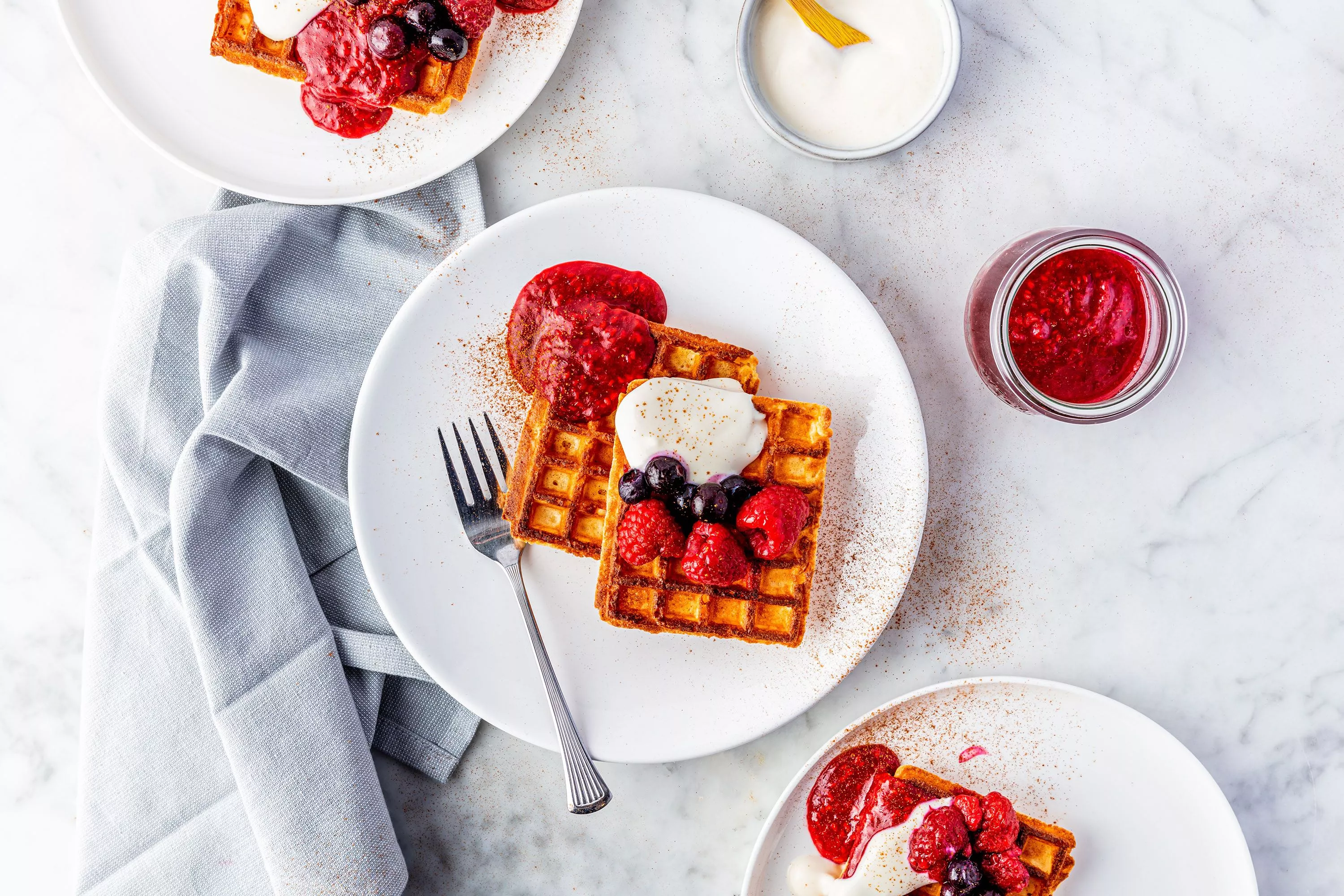 Zoete aardappelwafels