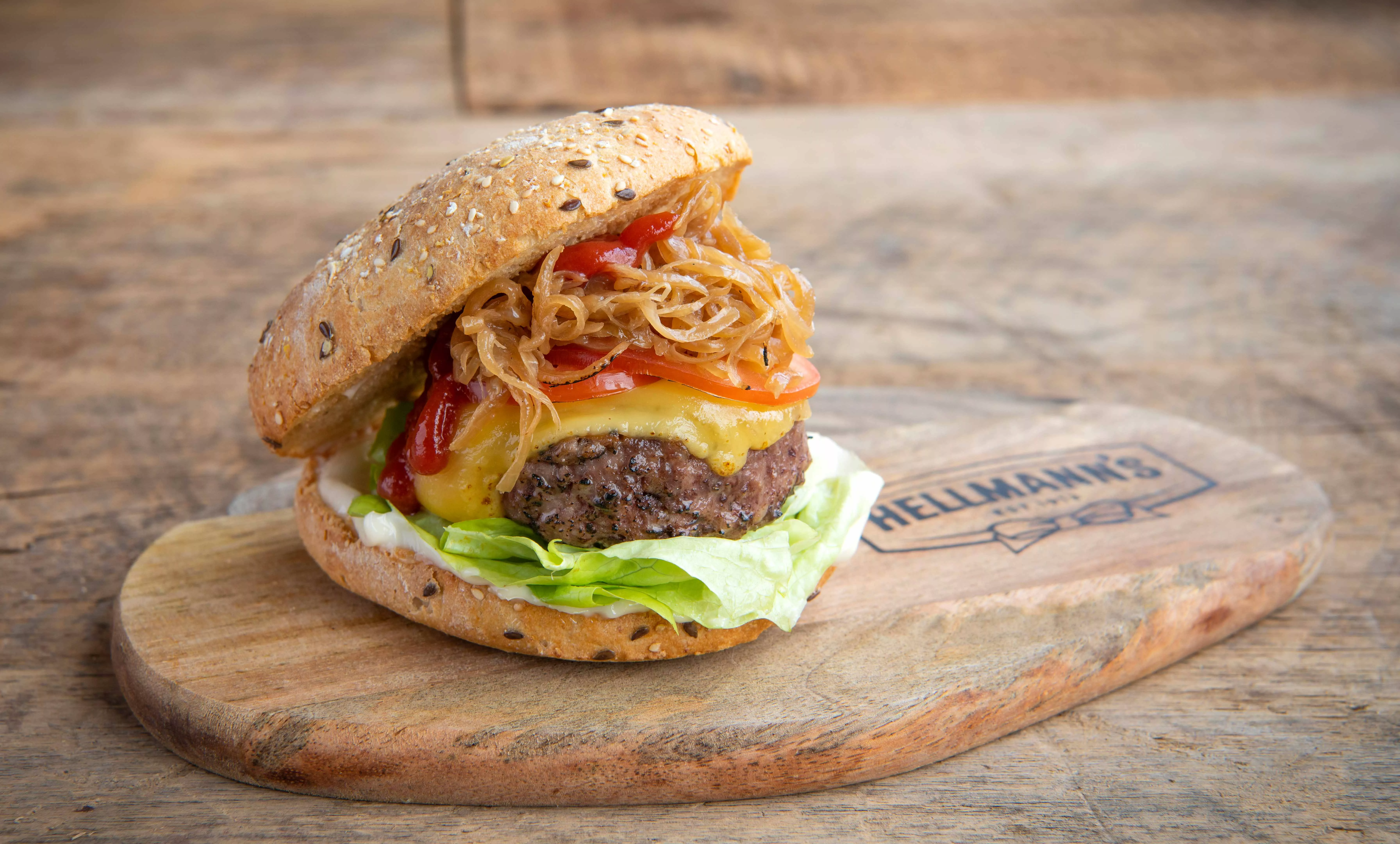 Smoky beef burger