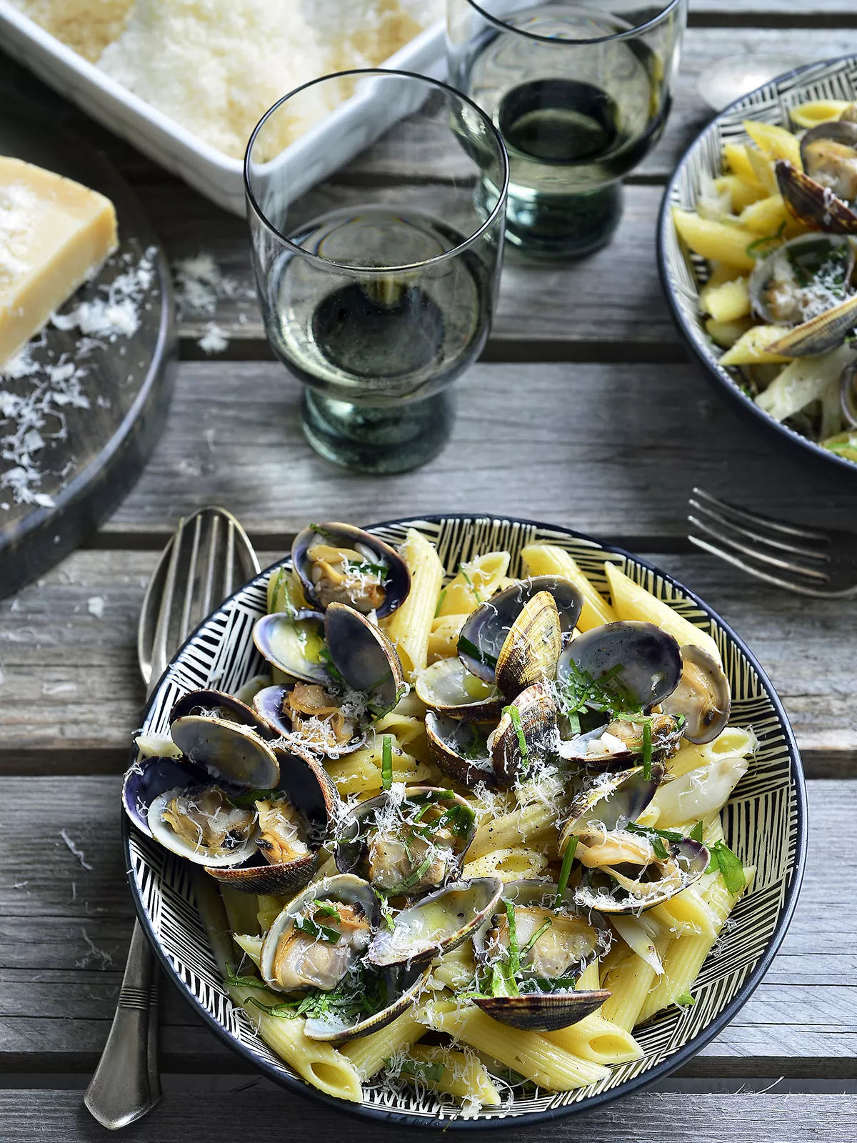 Pastasalade met vongole en venkel