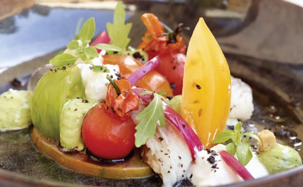 Pekelharing met burrata