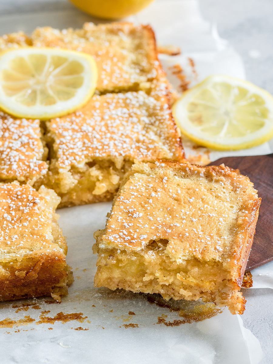 Lemon bars met IPA bier