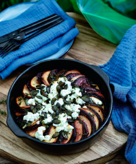Appel met rode biet & feta