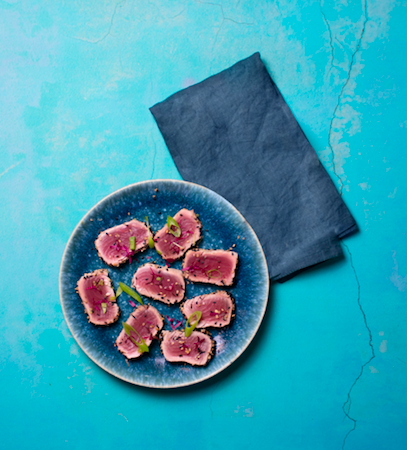 Tonijn tataki met citrus-sesamsaus